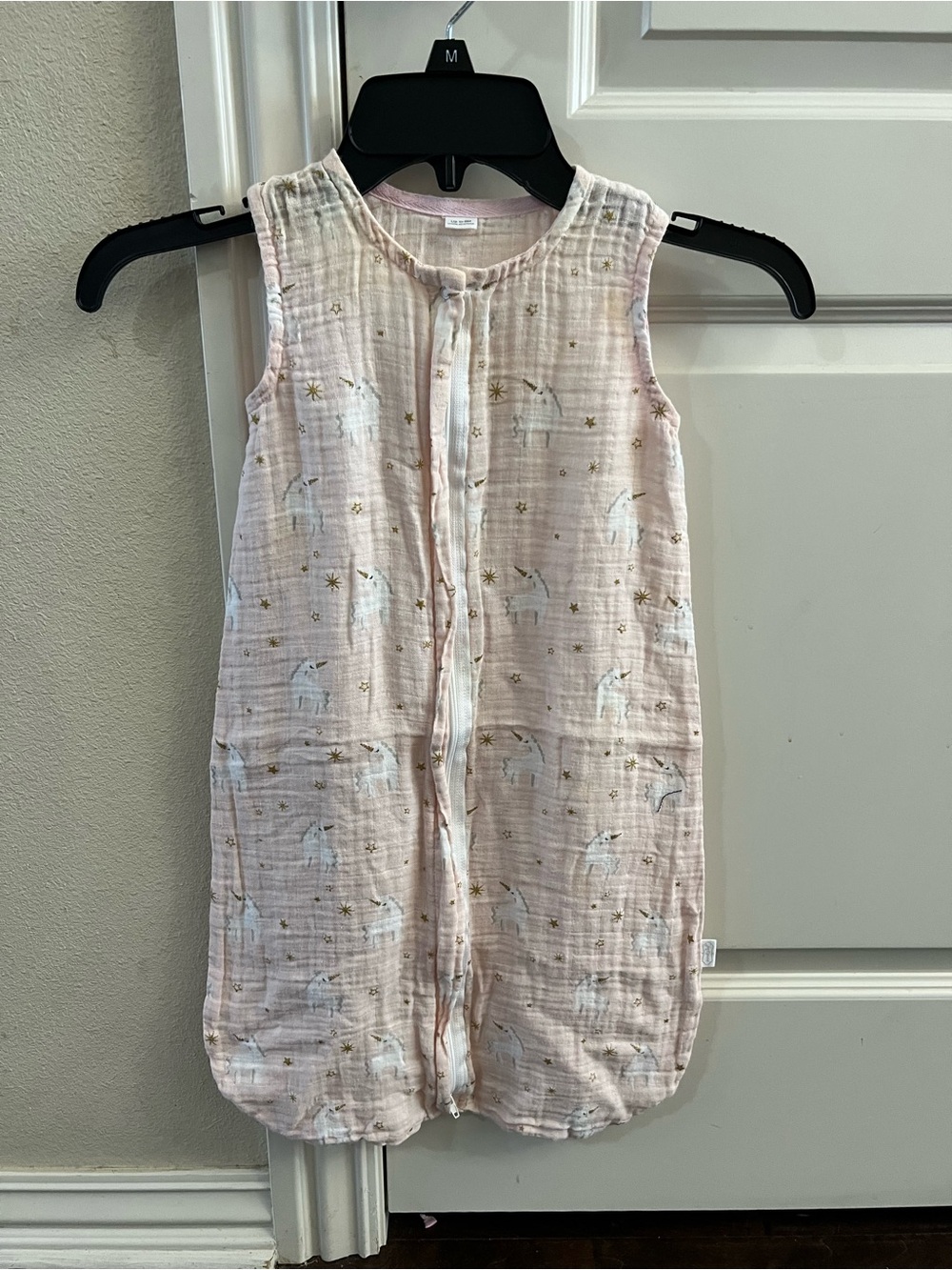 Mud Pie Light Pink Unicorn Muslin Sleep Sack